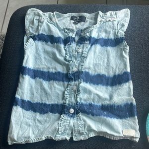 7 for all mankind girl’s button down blouse